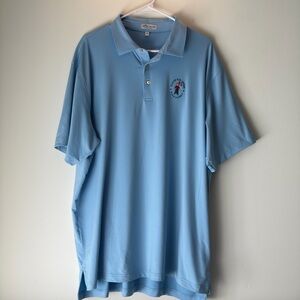 Peter Millar Men's Sky Blue Polo Shirt - U.S Open 2024 at Pinehurst no. 2